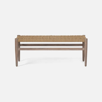 Made Goods Larsson Scandinavian Woven Rope Bench