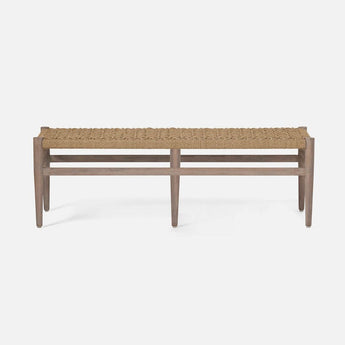 Made Goods Larsson Scandinavian Woven Rope Bench