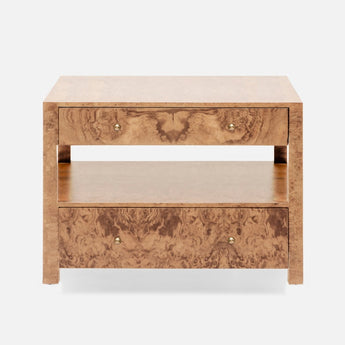 Made Goods Lindsey Burled Veneer Nightstand