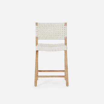 Made Goods Neal Contemporary Whitewashed Teak Counter Stool