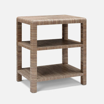 Made Goods Parson Gently Curved Woven Hemp Side Table