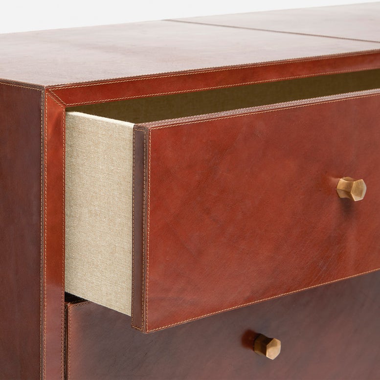 York 48-inch Full Grain Leather Dresser – Fine Line Furniture & Accessories