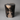 Onyx-Black Fully Polished Petrified Wood Stool