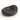 Large matte black ceramic balloon bowl with sculptural organic silhouette handcrafted in Italy