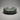 Polished jasper stone doughnut bowl with natural green and gold veining
