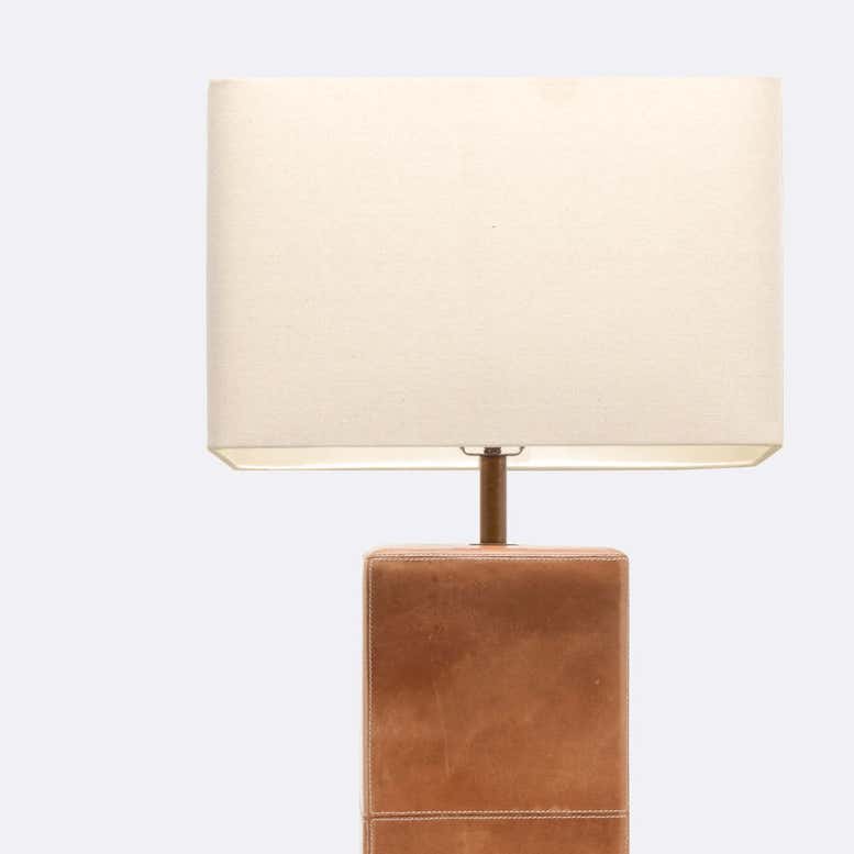 Made Goods Jude Aged Full-Grain Leather Table Lamp