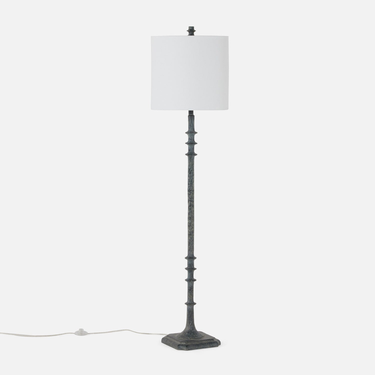 Made Goods Raziel Notched Square Base Floor Lamp