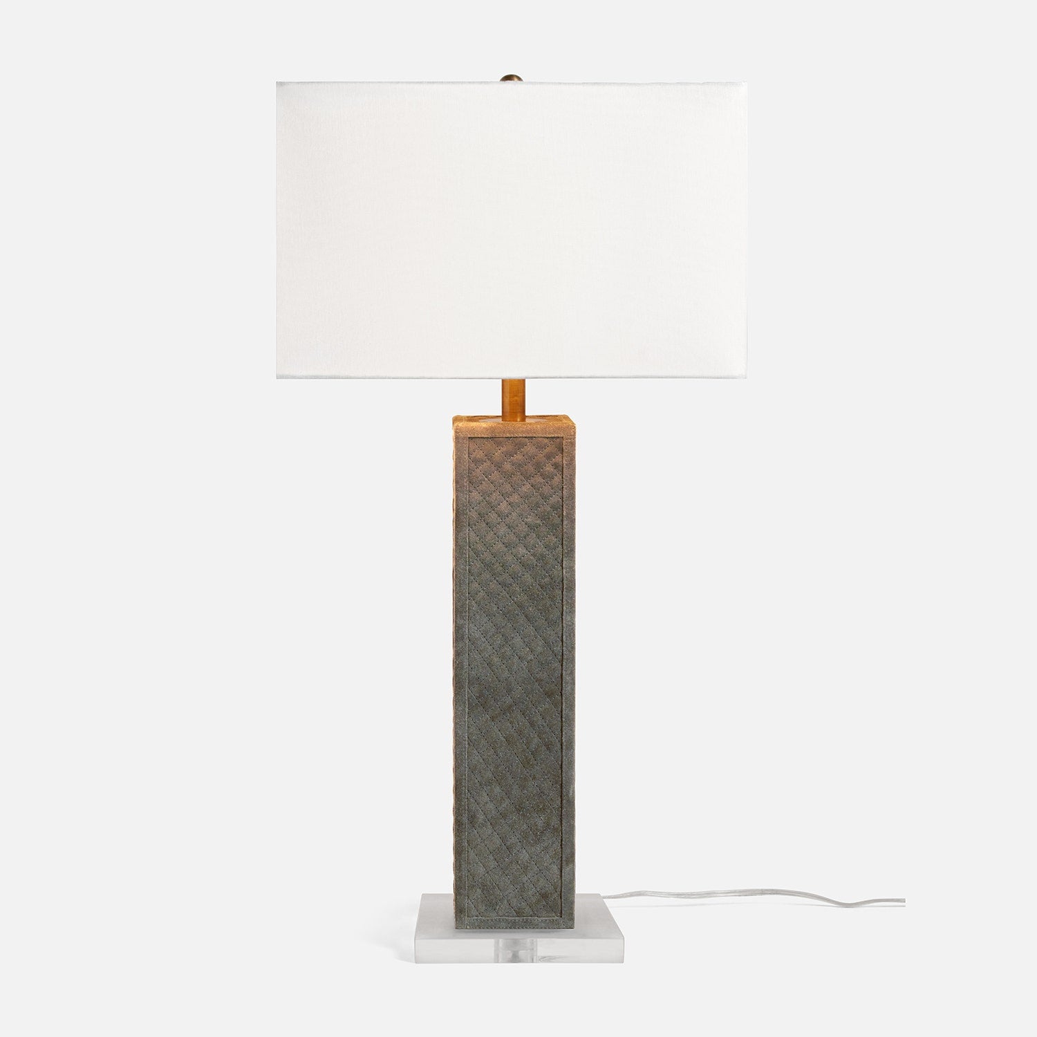 Made Goods Truman Quilted Suede Table Lamp
