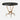 Made Goods Berlin mushroom side table with brass twig legs and vellum leather top