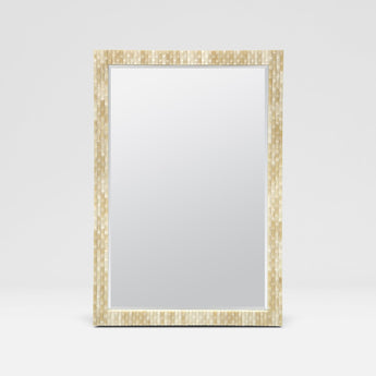 Made Goods Claire Elegant Hand-carved Bone Mirror