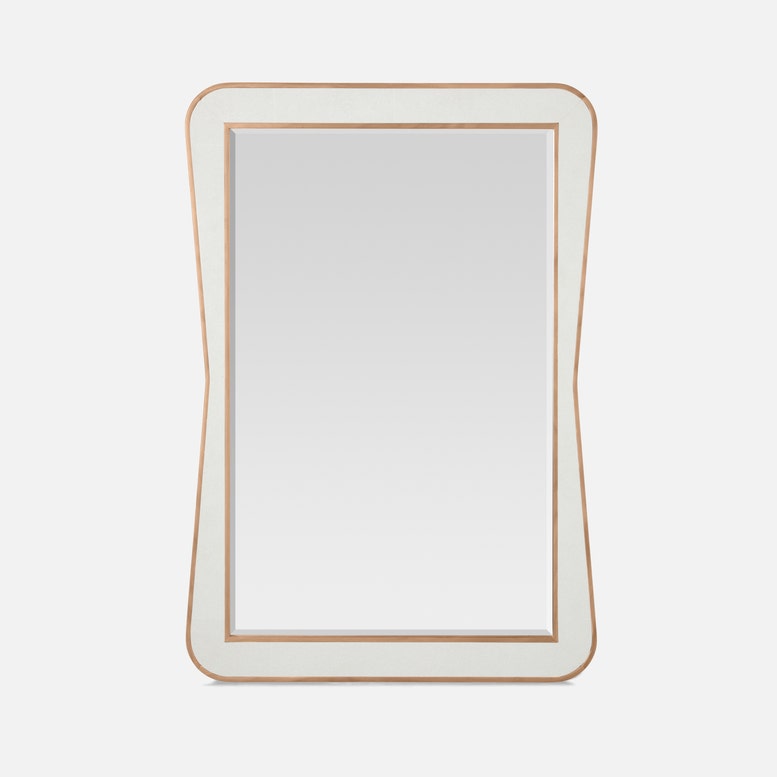 Made Goods Kennedy Faux Shagreen Mirror