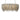 Whisper Chandelier Oval Cream Stone Leather Large