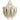 Whisper Chandelier Crown Cream Stone Leather Large