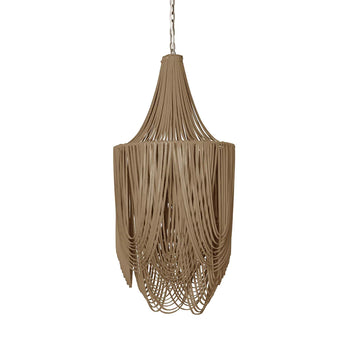 Whisper Chandelier Crown Metallic Leather Small Long