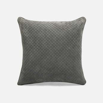 Made Goods Bower Crosshatch Quilted Suede Pillow