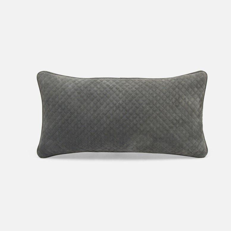 Made Goods Bower Crosshatch Quilted Suede Pillow