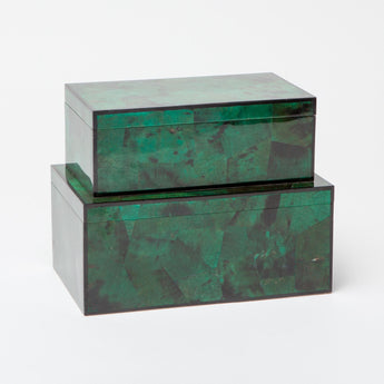 Made Goods Brielle Vibrant Emerald Shell Box