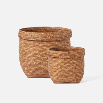 Made Goods Caelan Woven Split-Rattan Basket