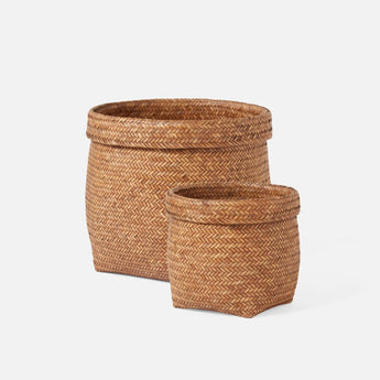 Made Goods Caelan Woven Split-Rattan Basket