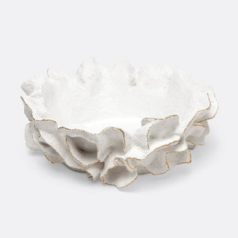 Made Goods Coco White Faux Coral Bowl