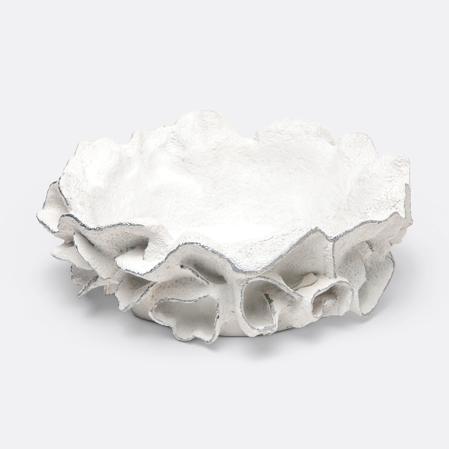 Made Goods Coco White Faux Coral Bowl