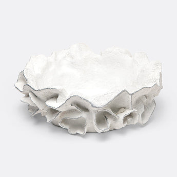 Made Goods Coco White Faux Coral Bowl