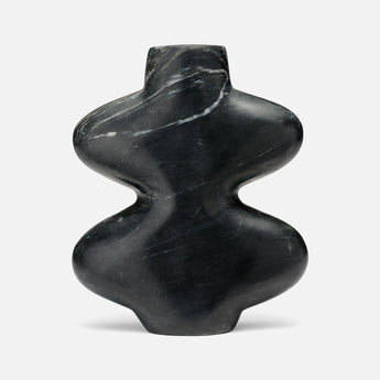 Made Goods Giancarlo Black Marble Vase