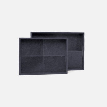 Made Goods Renard Sophisticated Hair-On-Hide Tray Set