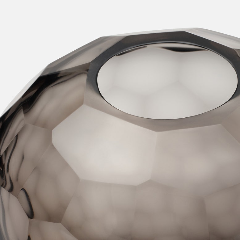 Made Goods Sadler Hexagonal Hand-Blown Glass Vase