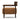 Oak Frame Upholstered Armchair in Laughlin Ochre Amber Brown Oak – side view