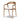 Sculptural Ash & Leather Dining Armchair in Alcala Cream – angled view
