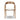 Sculptural Ash & Leather Dining Armchair in Alcala Cream – front view