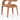 Sculpted Wraparound Upholstered Dining Chair in Butterscotch – detail 2
