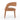 Sculpted Wraparound Upholstered Dining Chair in Butterscotch – side view