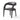 Sculpted Wraparound Upholstered Dining Chair in Sonoma Black – angled view