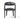 Sculpted Wraparound Upholstered Dining Chair in Sonoma Black – front view