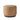 Signature Round Ottoman - Retro-Inspired Versatile Seating in Cream Boucle, Butterscotch Leather, Deep Olive Velvet & More – maestro camel leather/sienna brown wood 22.00"w x 22.00"d x 18.50"h