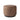 Signature Round Ottoman - Retro-Inspired Versatile Seating in Cream Boucle, Butterscotch Leather, Deep Olive Velvet & More – maestro cigar leather/sienna brown wood 22.00"w x 22.00"d x 18.50"h