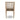 Slatted Back Sungkai Wood Dining Chair – back view