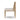 Slatted Back Sungkai Wood Dining Chair – side view