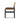 Solid Oak & Twisted Paper Cord Armless Dining Chair in Havana Brown Distressed Black Ash – side view