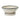 Themis Bowl – Matte White with Hand-Painted Black Trim