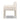 Wide Italian Modern Upholstered Dining Chair in Crypton Nomad Snow – side view