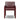 Wide Italian Modern Upholstered Dining Chair in Dulane Burgundy – front view