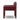 Wide Italian Modern Upholstered Dining Chair in Dulane Burgundy – side view