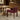 Wide Italian Modern Upholstered Dining Chair in Dulane Burgundy – styled