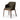Wood Base Upholstered Dining Chair in Olive – angled view