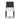 Woven Paper Cord Back Dining Chair in Black Brushed Ash Essence Natural – front view