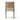 Woven Paper Cord Back Dining Chair in Tan Ash Alcala Wheat – back view