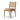 Woven Paper Cord Back Dining Chair in Tan Ash Maestro Camel – angled view